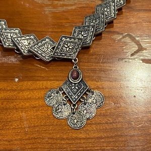 Silver topshop freedom choker